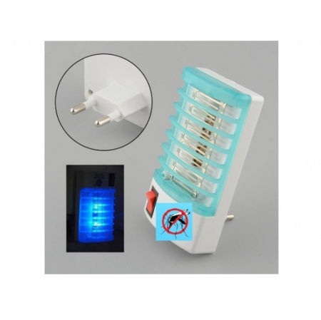 Lampa UV anti-insecte, pentru interior, cu alimentare la priza, DW-777, 110-220V, 50Hz, 1W, albastru [4]