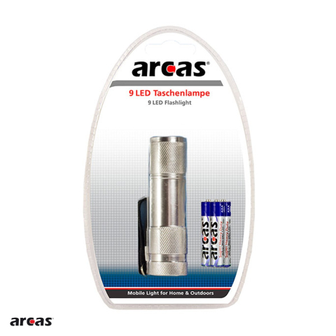Lanterna Arcas cu 9 LED-uri, 3 baterii AAA incluse [3]