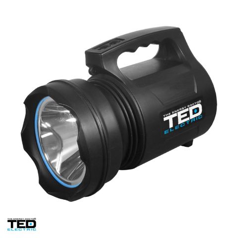 Lanterne - Lanterna de patrula TED Electric TL-T104 TED002105, LED, 500 lm, IP65, 2 acumulatori 18650 inclusi