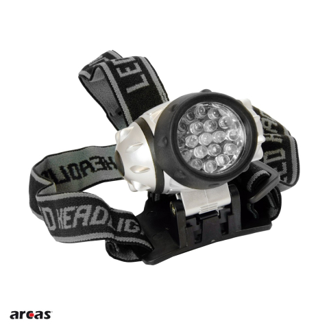 Lanterne - Lanterna frontala Arcas cu 19 LED-uri, 3 baterii AAA incluse
