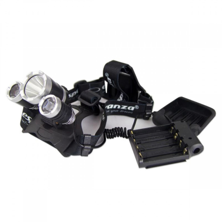 Lanterna frontala, Esperanza Cepheus, LED CREE T6 si doua diode XPE, inclinare reglabila, prindere cu banda elastica, alimentare 4 x AA [4]
