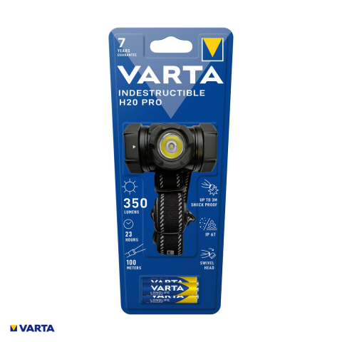 Lanterna frontala VARTA Indestructible H20 Pro 17732, LED 4 W, IP67, IK08, cap rabatabil, 3 baterii AAA incluse [3]