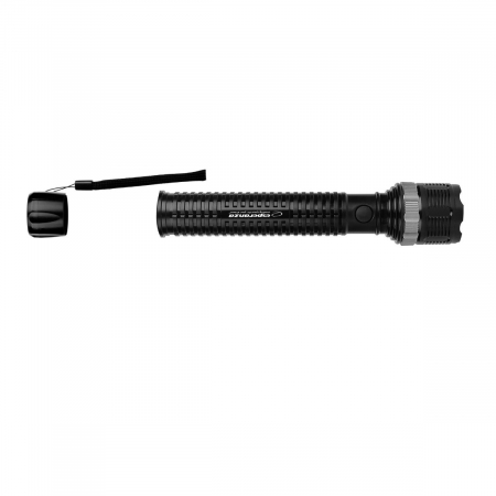 Lanterna LED 1W, 100 lumeni, lumina reglabila, 3 x R20, 30 x 5 cm, rezistenta, ES-96109, neagra [2]