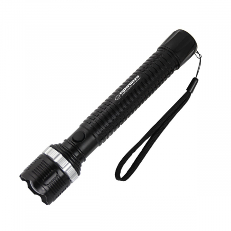 Lanterna LED 1W, 100 lumeni, lumina reglabila, 3 x R20, 30 x 5 cm, rezistenta, ES-96109, neagra [4]
