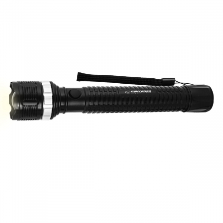 Iluminare si Electrice - Lanterna LED 1W, 100 lumeni, lumina reglabila, 3 x R20, 30 x 5 cm, rezistenta, ES-96109, neagra