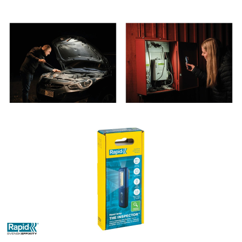 Lanterna LED Rapid The Inspector 2 in 1, 150 lumeni frontal si 50 lumeni superior, magnet si carlig, incarcare USB-C, IP42, 42x154x28 mm [4]