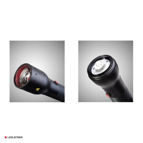 Lanterna Ledlenser P17, LED, 1000 lm, raza 450 m, focalizare, IPX4, 3 baterii D (R20) incluse, cu husa [3]