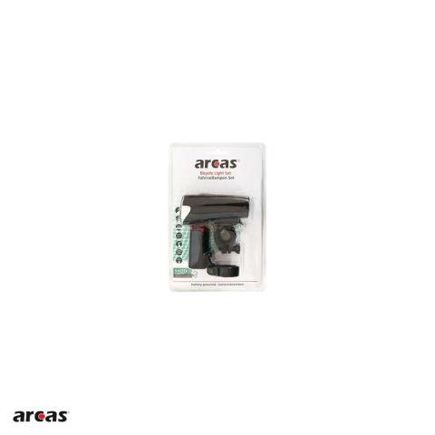 Lanterna pentru bicicleta Arcas, pozitie fata si spate, include 4 baterii AA R6 si 2 baterii AAA R3 [3]