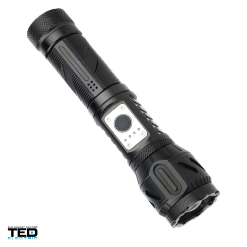 Lanterna TED Electric TL-8230-4, LED XPH160, 1600 lm, zoom, indicator baterie, 1 acumulator 26650 inclus, incarcare USB-C [0]