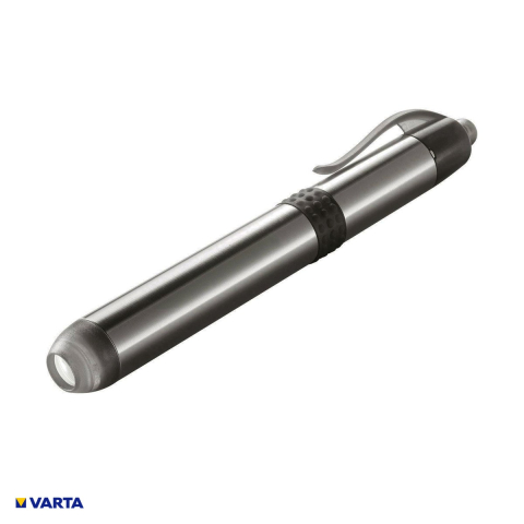Lanterna tip stilou VARTA Pen Light 16611, LED 5 mm, 3 lm, aluminiu, clips, 1 baterie AAA inclusa [0]
