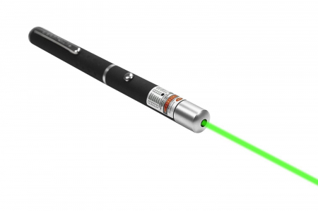 Lampi iluminare - Laser pointer LPG-01,unda verde,putere 5mW,negru