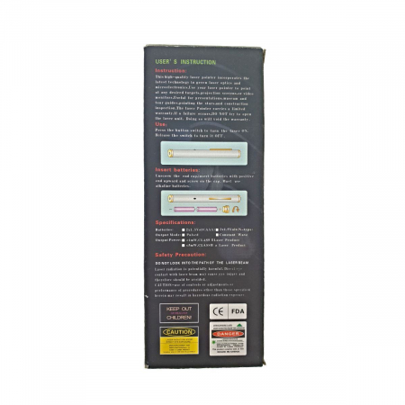 Laser pointer LPG-01,unda verde,putere 5mW,negru [4]