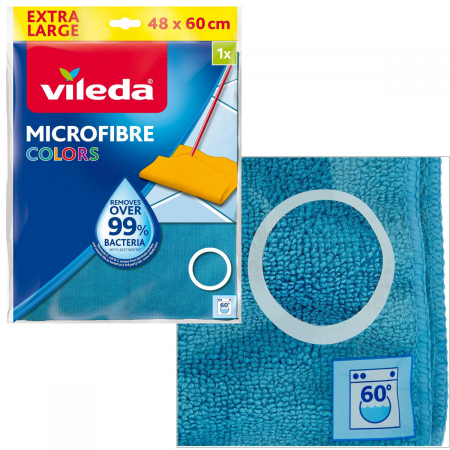 Laveta pentru podea Vileda Microfibre Cloth Colors Extra Large 19650, 48 x 60 cm, albastra [3]