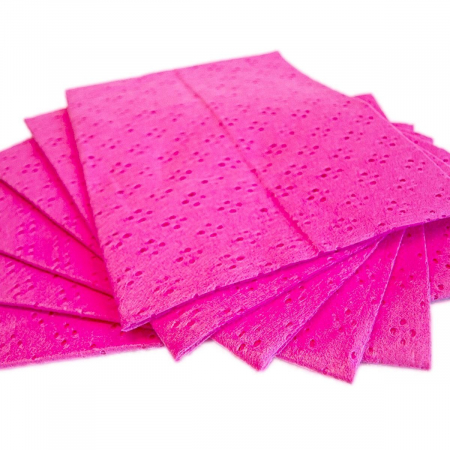 Lavete si prosoape - Set 6 Lavete Perforate Vileda Light and Soft, 34x45 cm, Vascoza Roz
