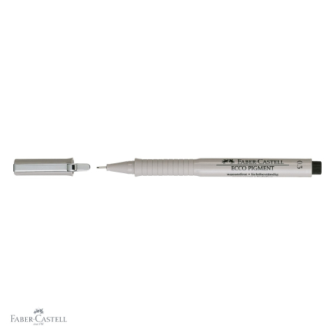Liner 0.3mm Faber-Castell Ecco Pigment, cerneala pigmentata rezistenta la apa, pentru desen tehnic si schite [3]
