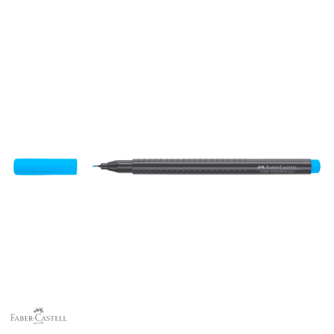 Liner 0.4 mm albastru marin Faber-Castell Grip, forma ergonomica triunghiulara, pentru desen tehnic si scriere de precizie [3]