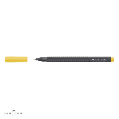 Liner 0.4 mm galben Faber-Castell Grip, forma ergonomica triunghiulara, pentru desen tehnic si scris precis [3]