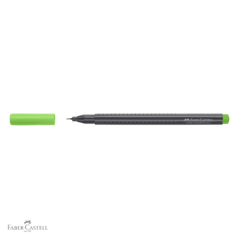 Liner 0.4 mm verde iarba Faber-Castell Grip, forma ergonomica triunghiulara, pentru desen tehnic si scris [3]
