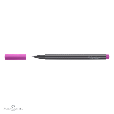 Liner 0.4 mm violet Faber-Castell Grip, forma ergonomica triunghiulara, cerneala lavabila [3]