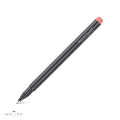 Linere - Liner 0.4 mm visiniu Faber-Castell Grip, forma ergonomica triunghiulara, pentru desen tehnic si scriere