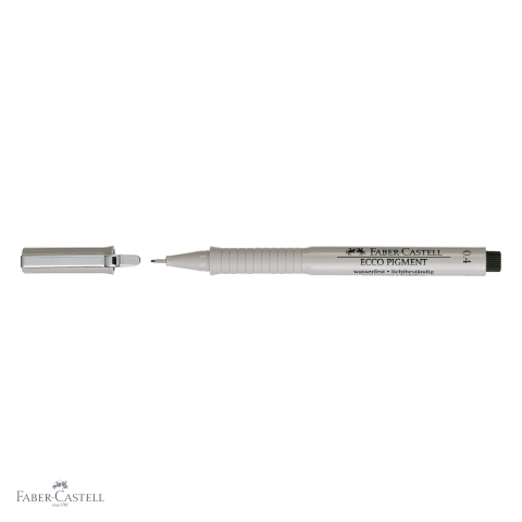 Liner 0.4mm Faber-Castell Ecco Pigment, cerneala pigmentata rezistenta la apa, pentru desen tehnic si schite [3]