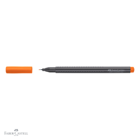 Liner 0.4mm Faber-Castell Grip portocaliu, cerneala lavabila pe baza de apa, pentru desen tehnic si scriere precisa [3]