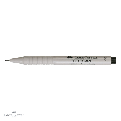 Liner 0.6mm Faber-Castell Ecco Pigment, cerneala pigmentata rezistenta la apa, pentru desen tehnic si schite [3]