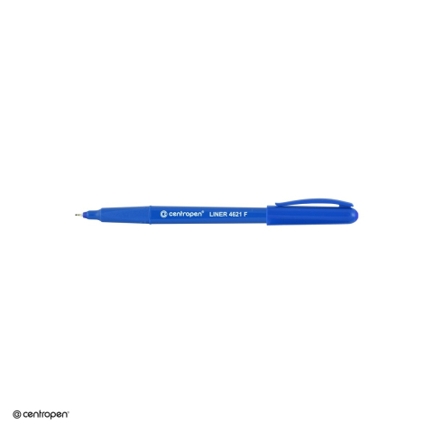 Liner Centropen 4621 F cu varf metalic, 0.3 mm, zona de prindere triunghiulara, albastru [3]