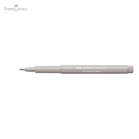 Liner Faber-Castell Broadpen 1544 gri pastel, varf 0.8 mm incastrat in metal, pentru scris si desen [4]