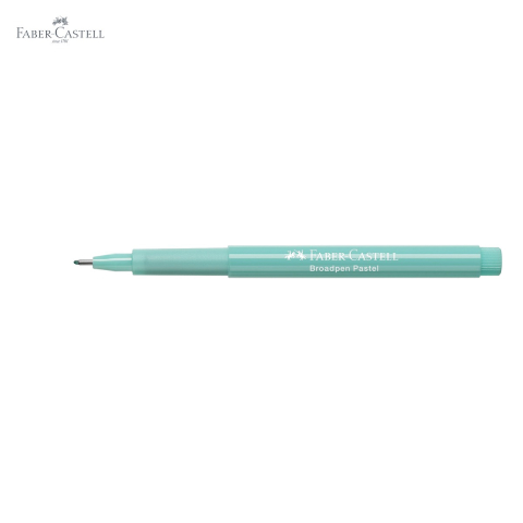 Liner Faber-Castell Broadpen 1544 turcoaz pastel, varf 0.8mm incastrat in metal, pentru scris si desen [4]