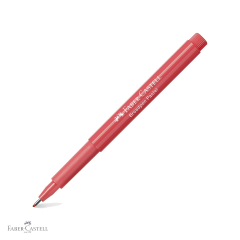 Linere - Liner Faber-Castell Broadpen 1544 varf 0.8mm, culoare pastel apricot, pentru scris si desen