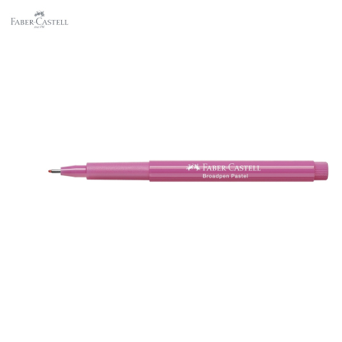Liner Faber-Castell Broadpen 1554, culoare purpuriu pastel, varf 0.8 mm, pentru scris si desen [4]