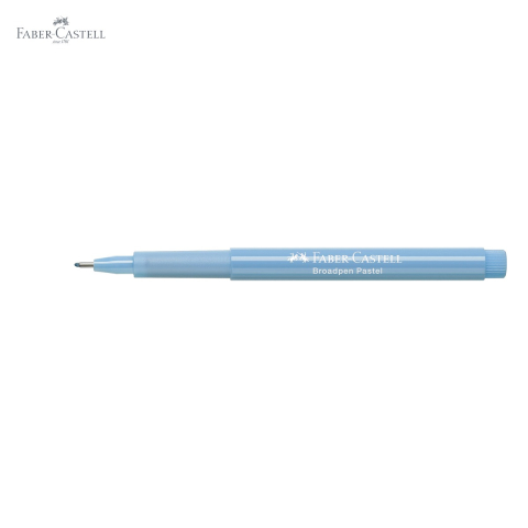 Liner Faber-Castell Broadpen 1554, varf 0.8 mm, culoare bleu pastel, pentru scris si desen [4]