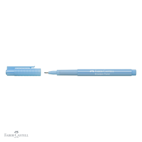Liner Faber-Castell Broadpen 1554, varf 0.8 mm, culoare bleu pastel, pentru scris si desen [3]