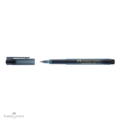 Liner Faber-Castell Broadpen 1554, varf metalic 0.8 mm, cerneala permanenta pe baza de apa, pentru documente [3]