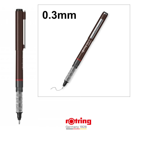 Liner Graphic cu Tehnologie Free Ink 0.3mm Negru, pentru Desen Tehnic si Arhitectura, cu Varf Metalic, Tikky Rotring [1]