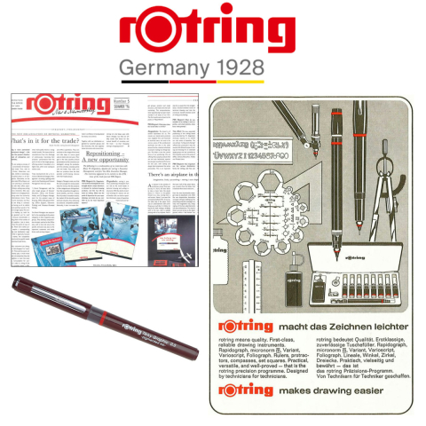 Liner Graphic cu Tehnologie Free Ink 0.5mm Negru, pentru Contururi si Scriere Indraznete, cu Varf Metalic, Tikky Rotring [4]