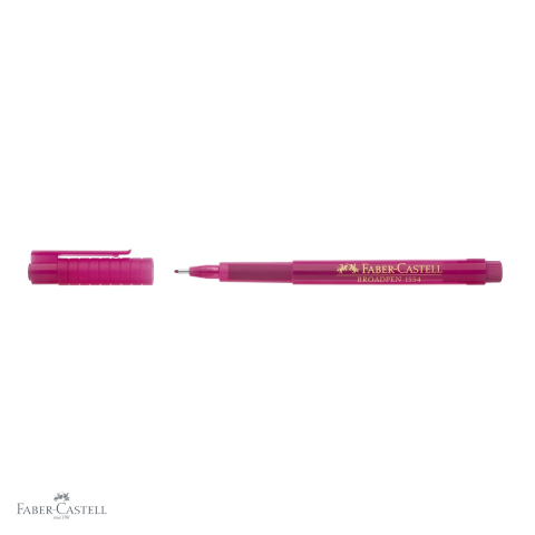 Liner roz Faber-Castell Broadpen 1544, varf metalic 0.8 mm, cerneala permanenta pe baza de apa [3]