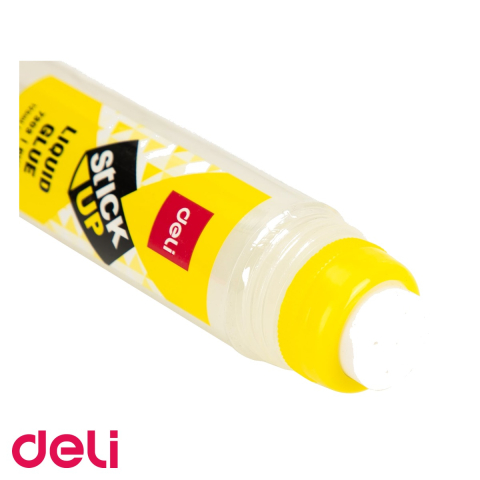 Lipici lichid Deli 125ml, cu aplicator plastic, pentru birou si scoala [3]