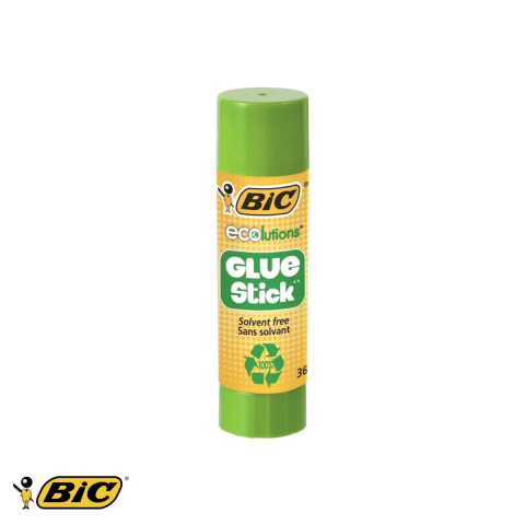 Birotica papetarie - Lipici stick Bic 36g, pe baza de apa, lavabil, potrivit pentru copii