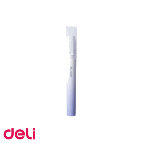 Birotica papetarie - Lipici stick Deli Nusign, 2.2g, violet, uscare rapida 60 secunde, forma creion cu clips, lavabil