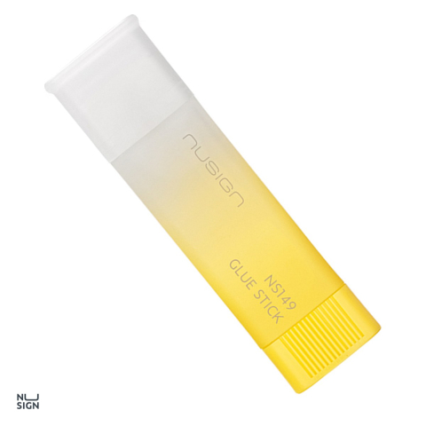 Bricolaj - Lipici stick Deli Nusign triunghiular, 13 g, transparent, corp in culori pastel