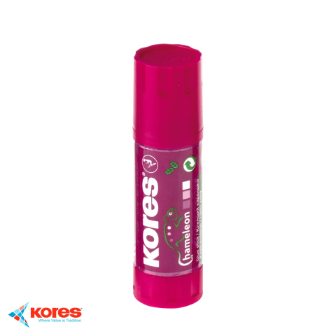 Handmade Creativ si Hobby - Lipici stick Kores Chameleon 15g, colorat cu uscare transparenta, pentru birou si hobby