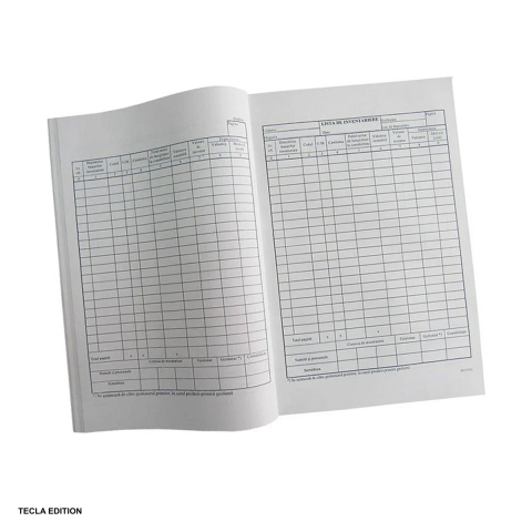 Formulare tipizate - Lista de inventar verticala cu 9 coloane, A4, 100 file