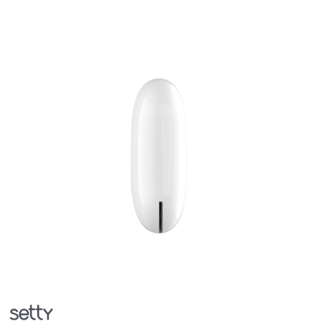 Localizator Setty FindMyTag 02, bluetooth v.5.2, alimentare cu baterie CR2032, cu carcasa din silicon, patrat, Alb [4]