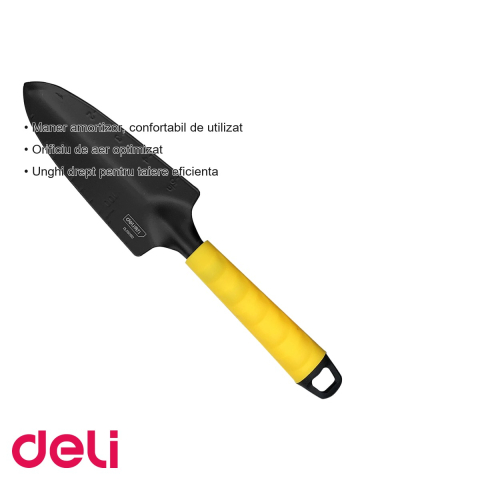 Lopata ingusta pentru gradinărit Deli, 31 cm, maner cu amortizor, pentru sapat si plantat [2]