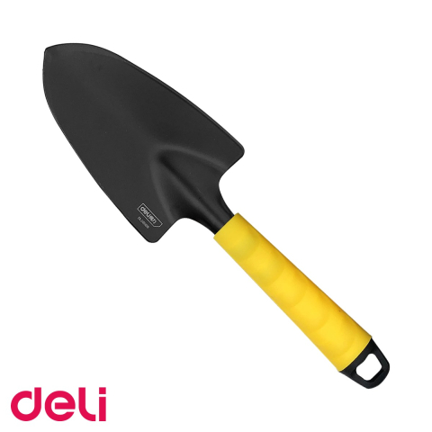 Unelte gradina - Lopatica lata pentru gradinarit Deli, 30 cm, maner cu amortizor, pentru sapat si plantat