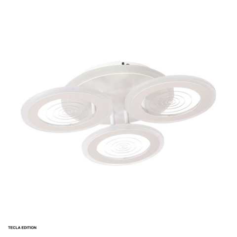 Corpuri iluminare - Lustra LED Ceres DL75L083, 70 W, 3 brate, 3 temperaturi de lumina, cu telecomanda IR