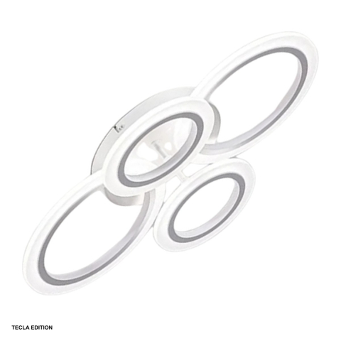 Corpuri iluminare - Lustra LED Cybele DL75L044, 56 W, 4 brate, 3 temperaturi de lumina, cu telecomanda IR