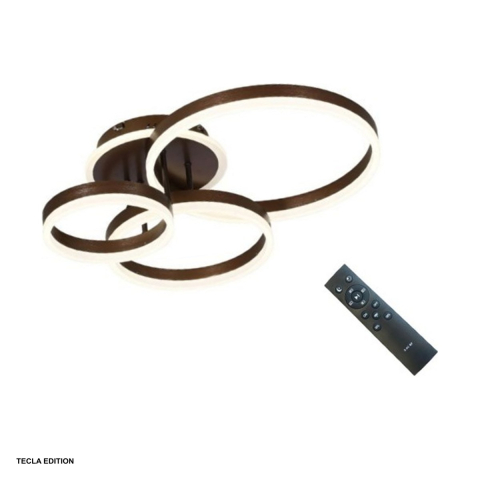 Corpuri iluminare - Lustra LED Dione DL75L103, 85 W, 3 brate, 3 temperaturi de lumina, cu telecomanda IR